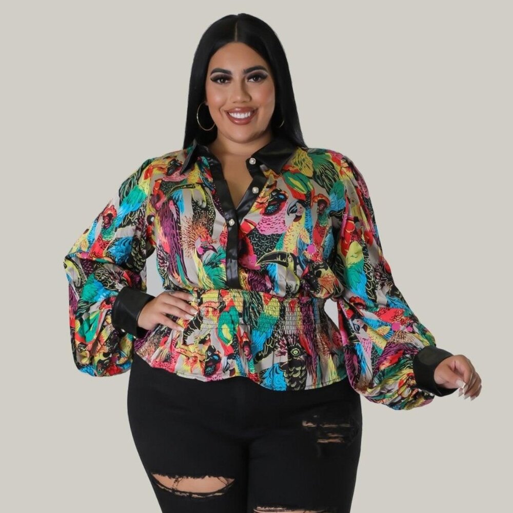 NATALIE PUFF SLEEVES BLOUSE